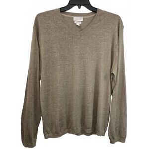 Banana Republic Men's Silk Linen V-Neck Sweater XL
